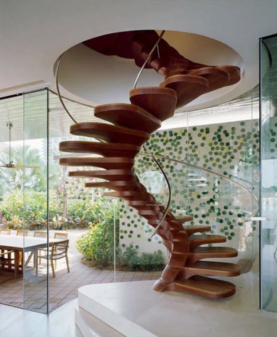 10款超酷的螺旋楼梯设计