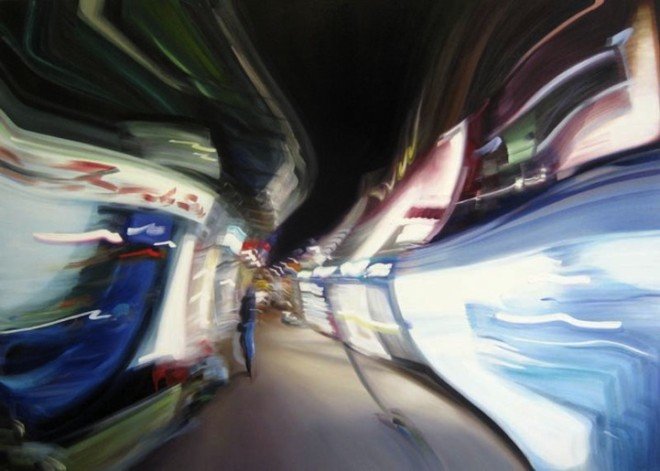 100英里时速的虚幻：Alexandra Pacula绘画欣赏