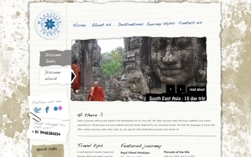 25个漂亮的国外旅游行业网站欣赏