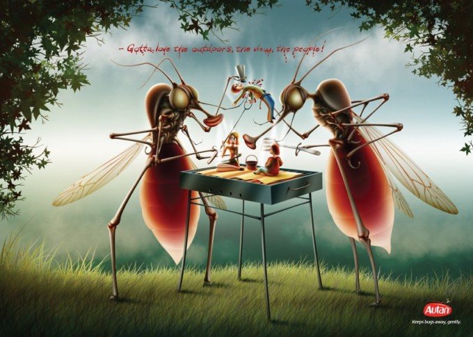 Autan驱蚊剂广告创意