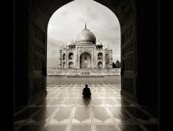 泰姬陵(Taj Mahal)黑白照片欣赏