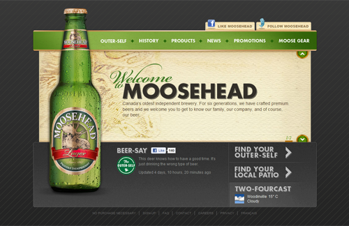 45个国外啤酒网站设计欣赏