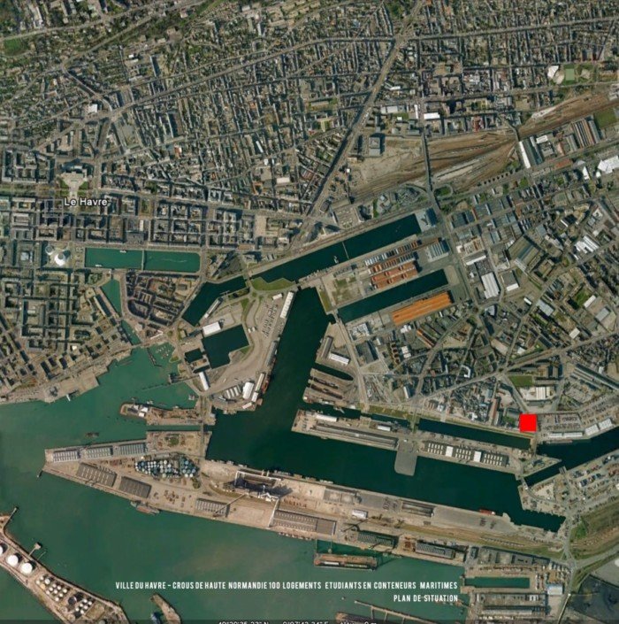 法国旧集装箱改造成住宅:Cité A Docks学生公寓
