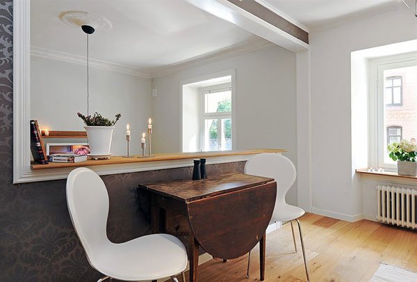 复古元素运用：瑞典60平米两居室公寓设计