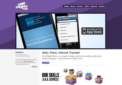 33个漂亮的紫色网站设计欣赏
