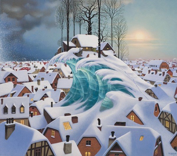 波兰画家Jacek Yerka的奇幻世界