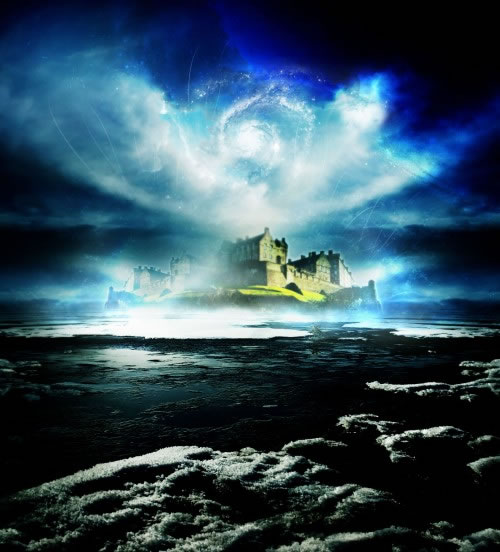 Photoshop打造一座神秘的海上城堡