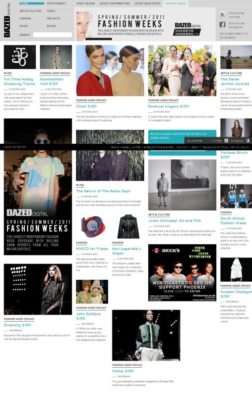 25个漂亮的杂志样式网站设计