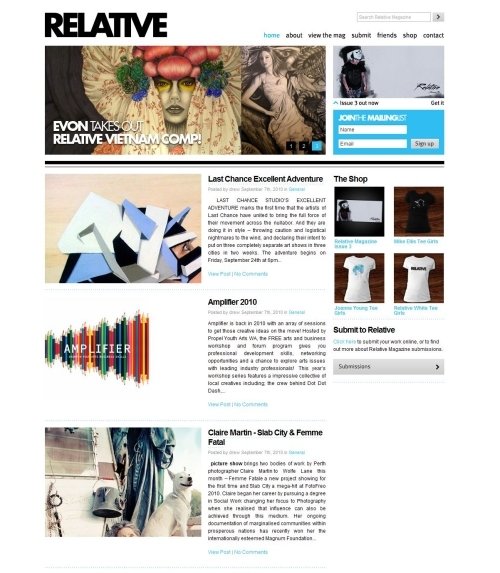 25个漂亮的杂志样式网站设计