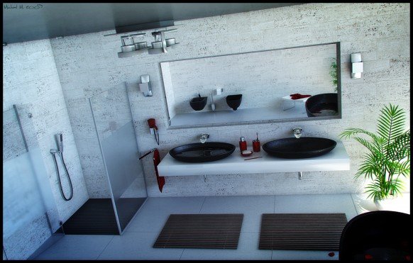 精美浴室设计效果图欣赏