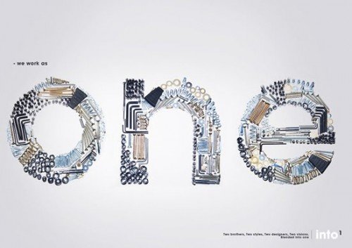 国外平面广告欣赏：漂亮的字体设计排版