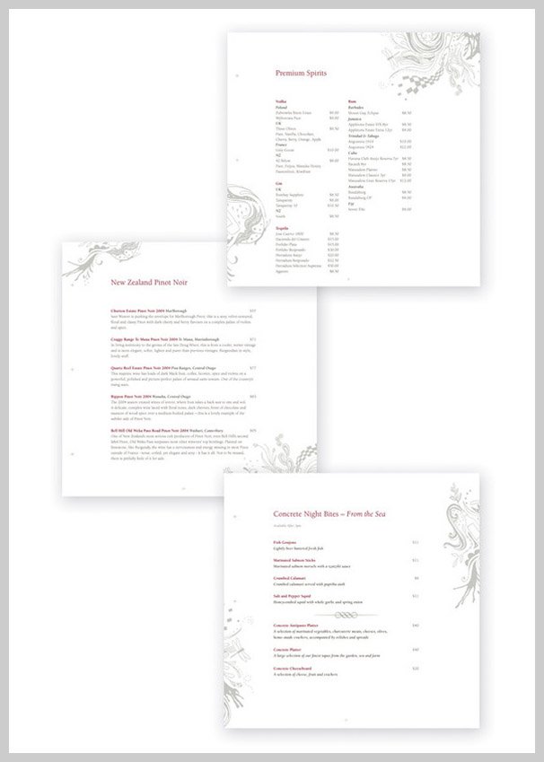 21款国外餐厅菜单设计