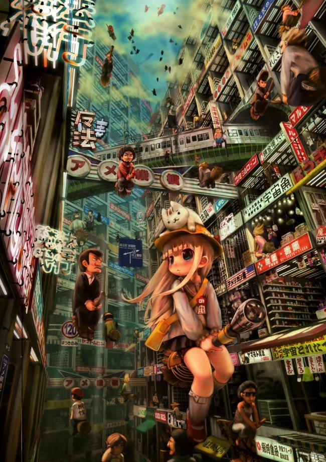 日本John Hathway色彩灿烂的3D插画欣赏