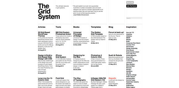 30例网格系统布局网站设计欣赏
