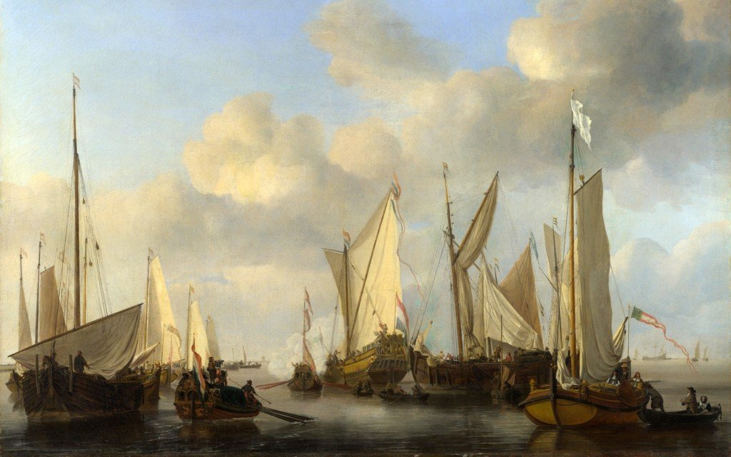 伦敦国家画廊：杰出的战舰及海景绘画作品