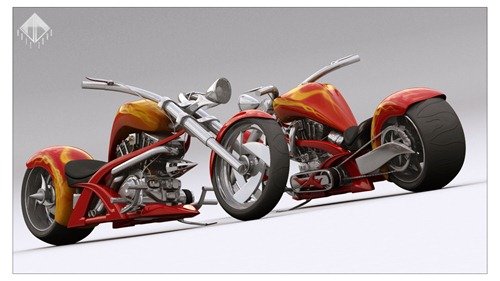 21款概念摩托车CG作品