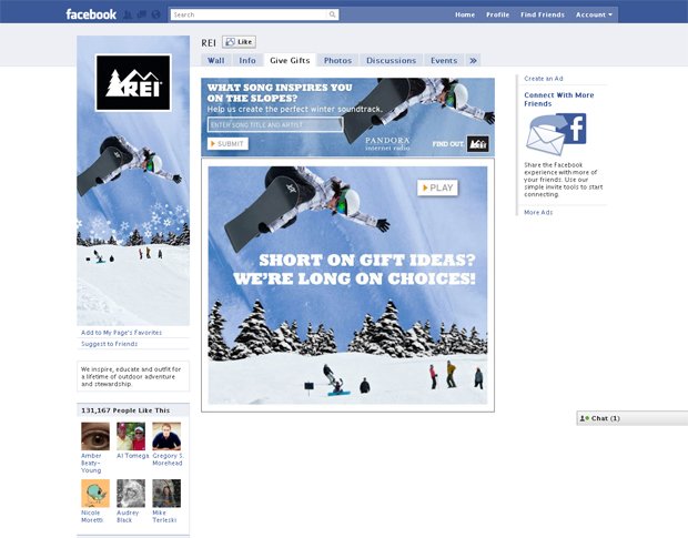 Facebook品牌页面设计欣赏