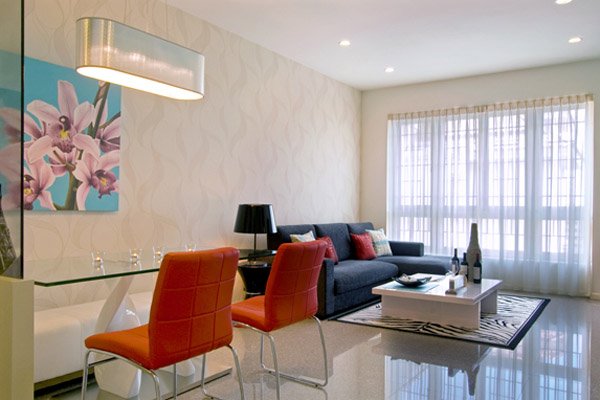 新加坡一套精致的新婚公寓室内设计