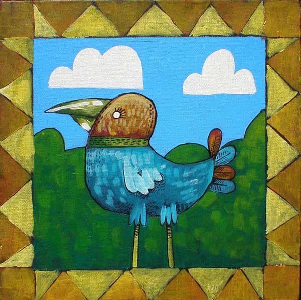 法国艺术家Andrew Pawley可爱的小鸟插画