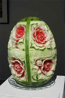 令人惊叹的的西瓜创意雕塑
