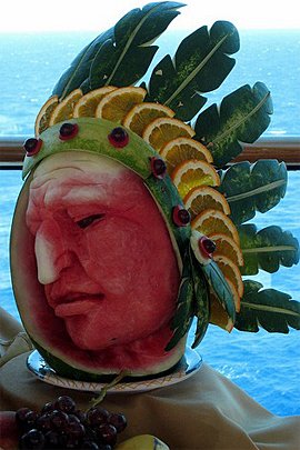 令人惊叹的的西瓜创意雕塑