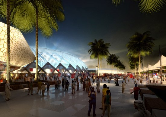 2022年卡塔尔世界杯体育场效果图