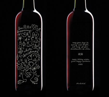 50个创意葡萄酒瓶贴设计
