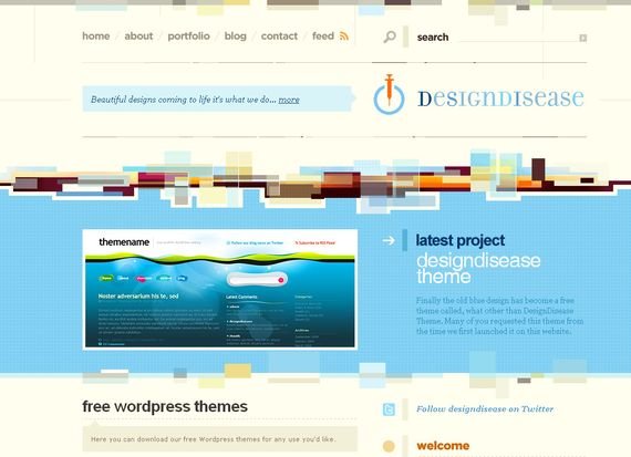 35个绚丽多彩的网站设计