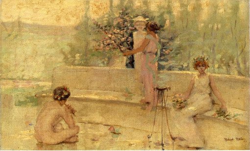 美国印象派画家Robert Lewis Reid （1862年- 1929年）
