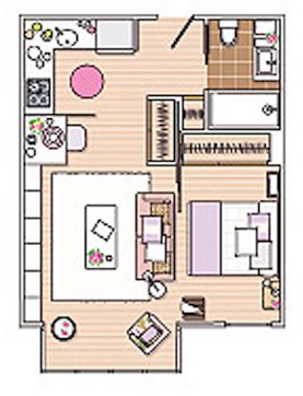 40平方米小公寓室内设计