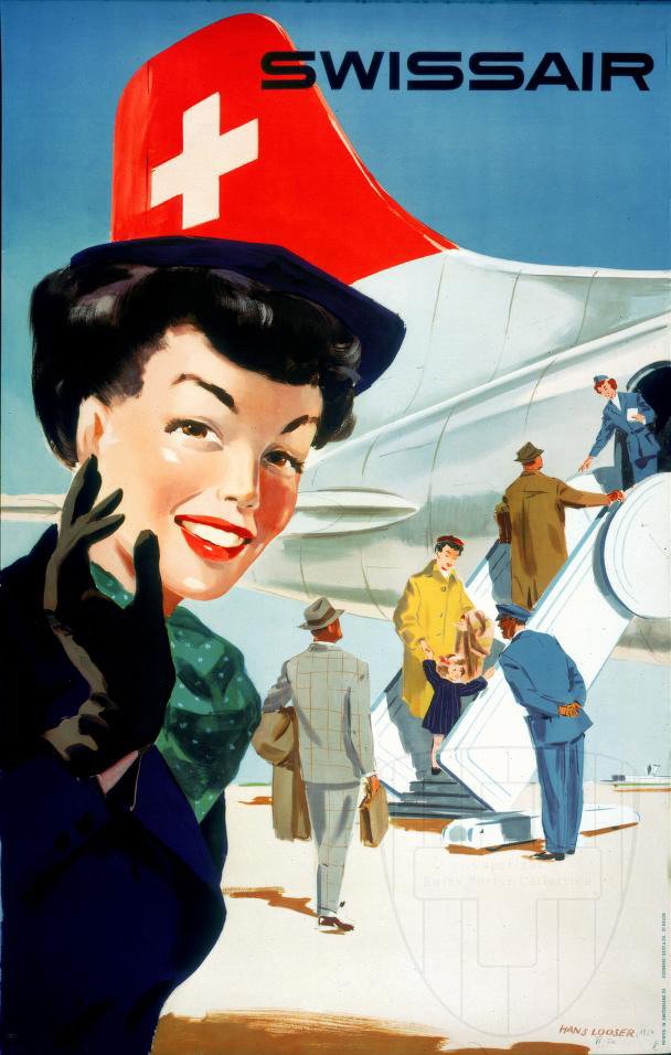 瑞士航空经典老海报欣赏