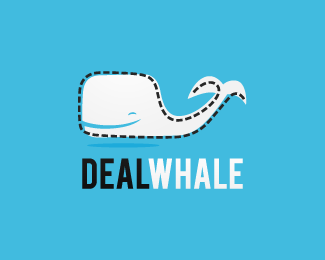 标志设计元素运用实例：鲸鱼