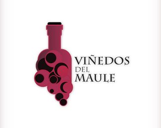 标志设计元素运用实例：葡萄 葡萄酒 酒杯