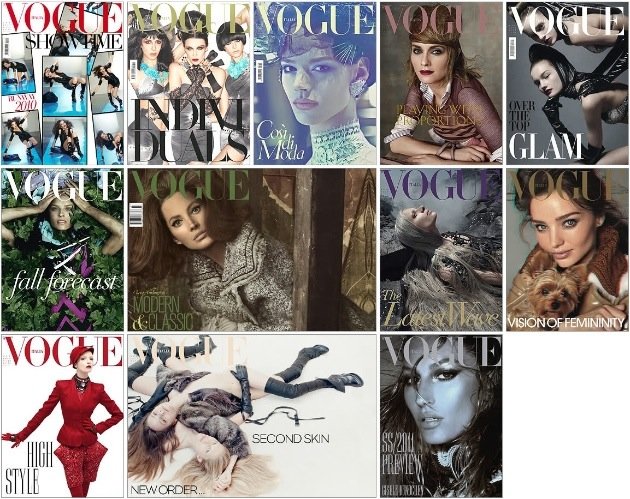 创意欣赏：Vogue 杂志封面合成拼贴