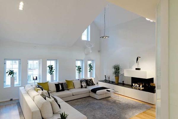 斯德哥尔摩一套复式公寓室内设计