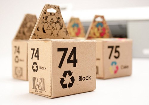 使用可回收材料的包装设计欣赏