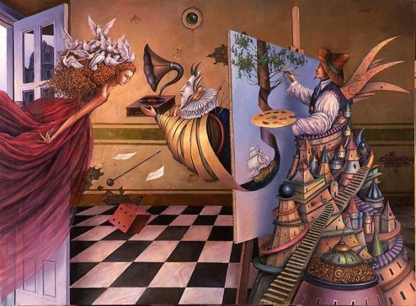 Tomasz Setowski魔幻现实主义绘画作品
