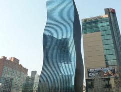 波浪般起伏的玻璃幕墙：韩国GTTowerEast大厦