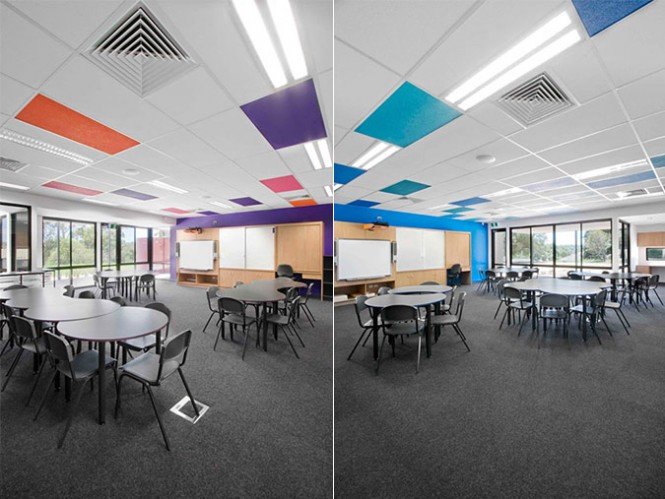 缤纷色彩的革新之作: 澳大利亚一所小学室内设计