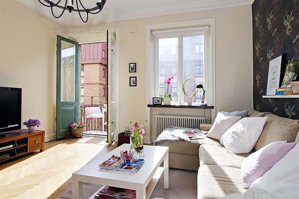 瑞典一套光线充足的公寓室内设计