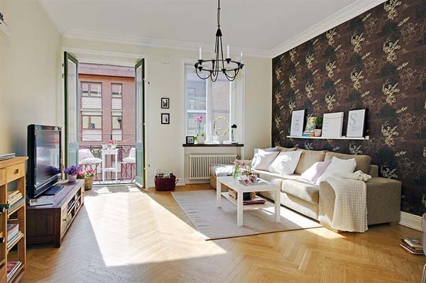 瑞典一套光线充足的公寓室内设计