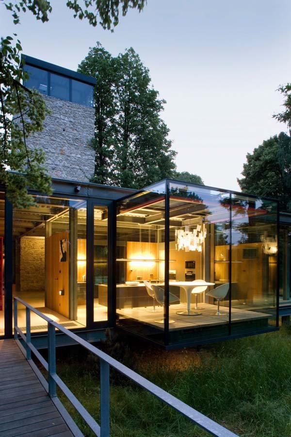 全玻璃钢框架结构：Jodlowa住宅设计
