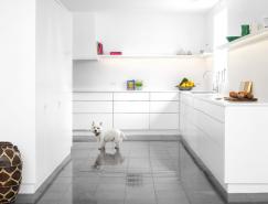 斯堪的納維亞風格：時尚白色廚房設計