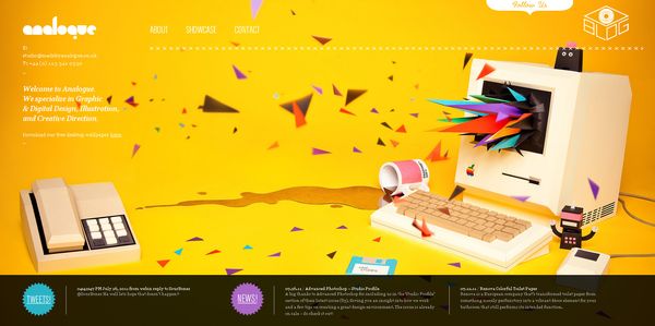 美丽的色彩运用: 30个网页设计欣赏