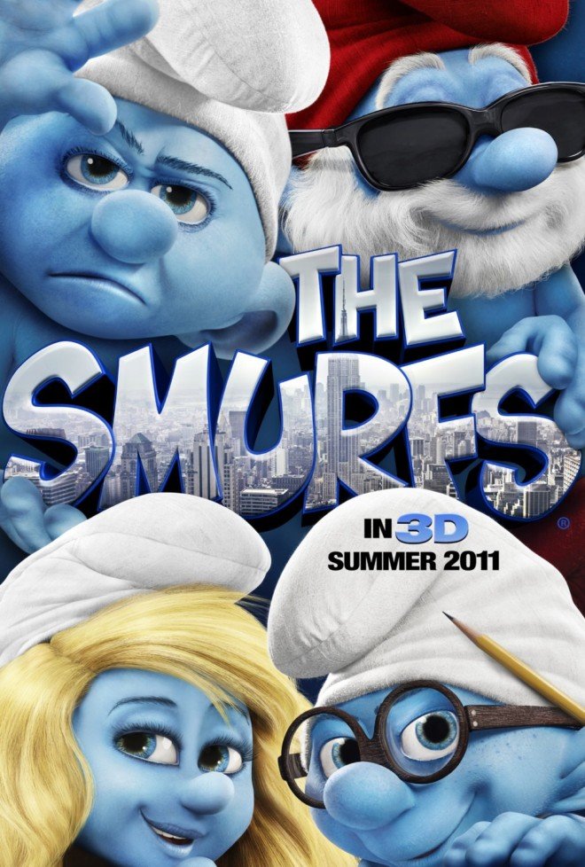 电影海报欣赏：蓝精灵(The Smurfs)