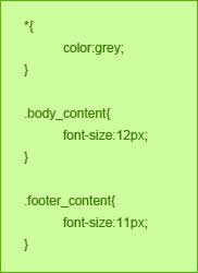 整合的CSS代码示例