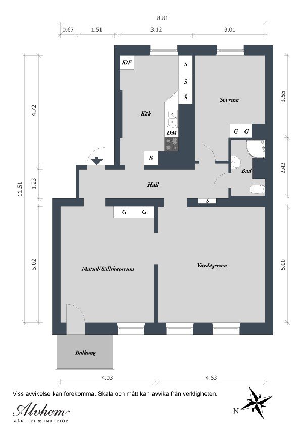 瑞典哥德堡87平米简约风公寓设计