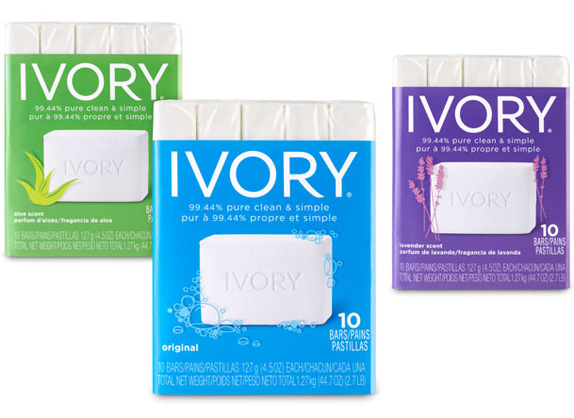 99.44%纯洁的肥皂: Ivory的新标志
