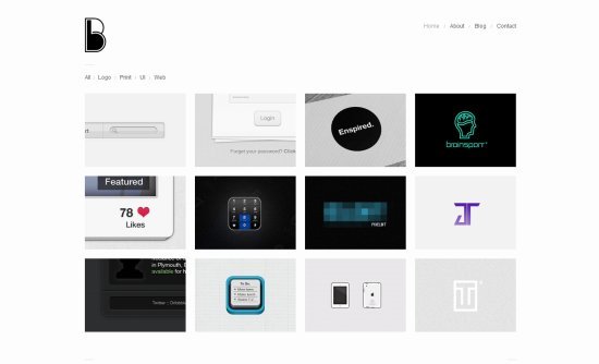 25个出色的极简风格网站设计