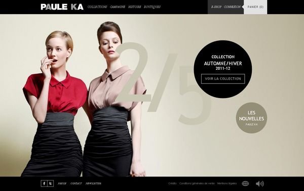 31个漂亮的时尚类网站设计